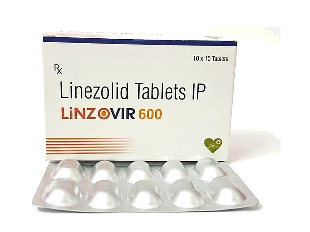 Linzovir 600 - Linezolid Tablets IP box and blister strip
