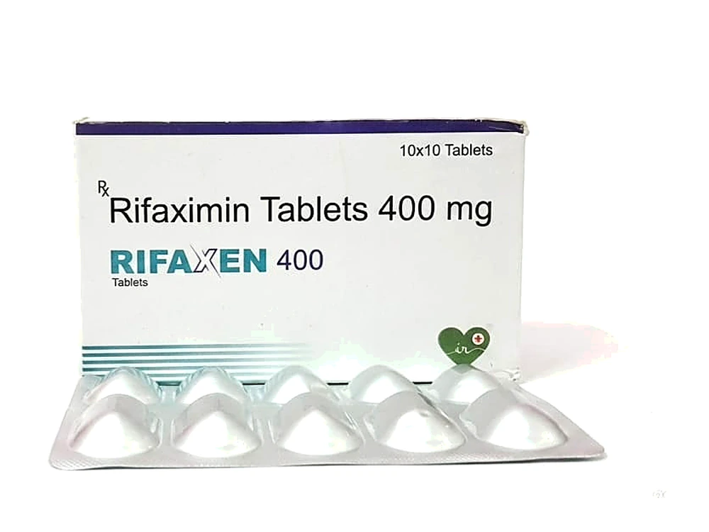 Rifaxen 400 - Rifaximin Tablets 400mg box and blister strip